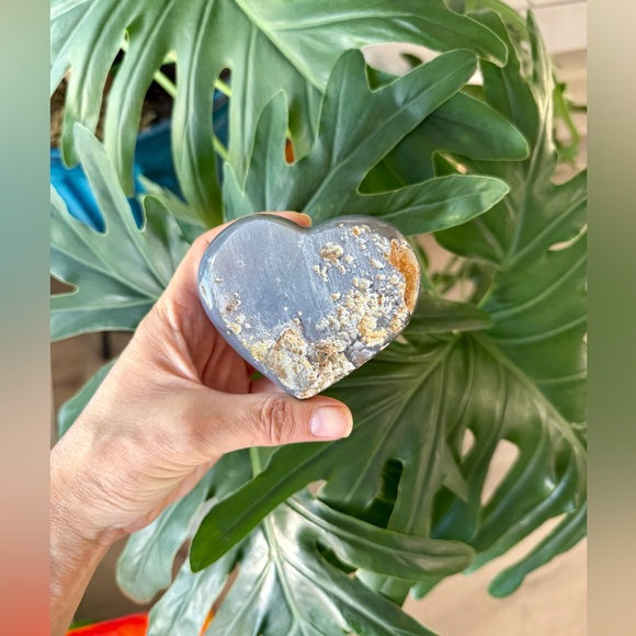 Agate Druzy Heart - Picture 4 of 8